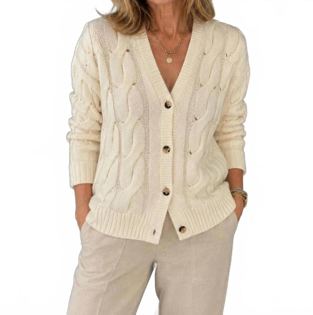 NEW HELMUT LANG iha cardigan in ivory
